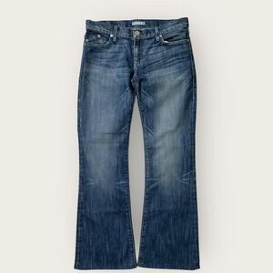 Y2K Womens Rock & Republic Baggy Jeans Fleur de Lis Design Back Pocket